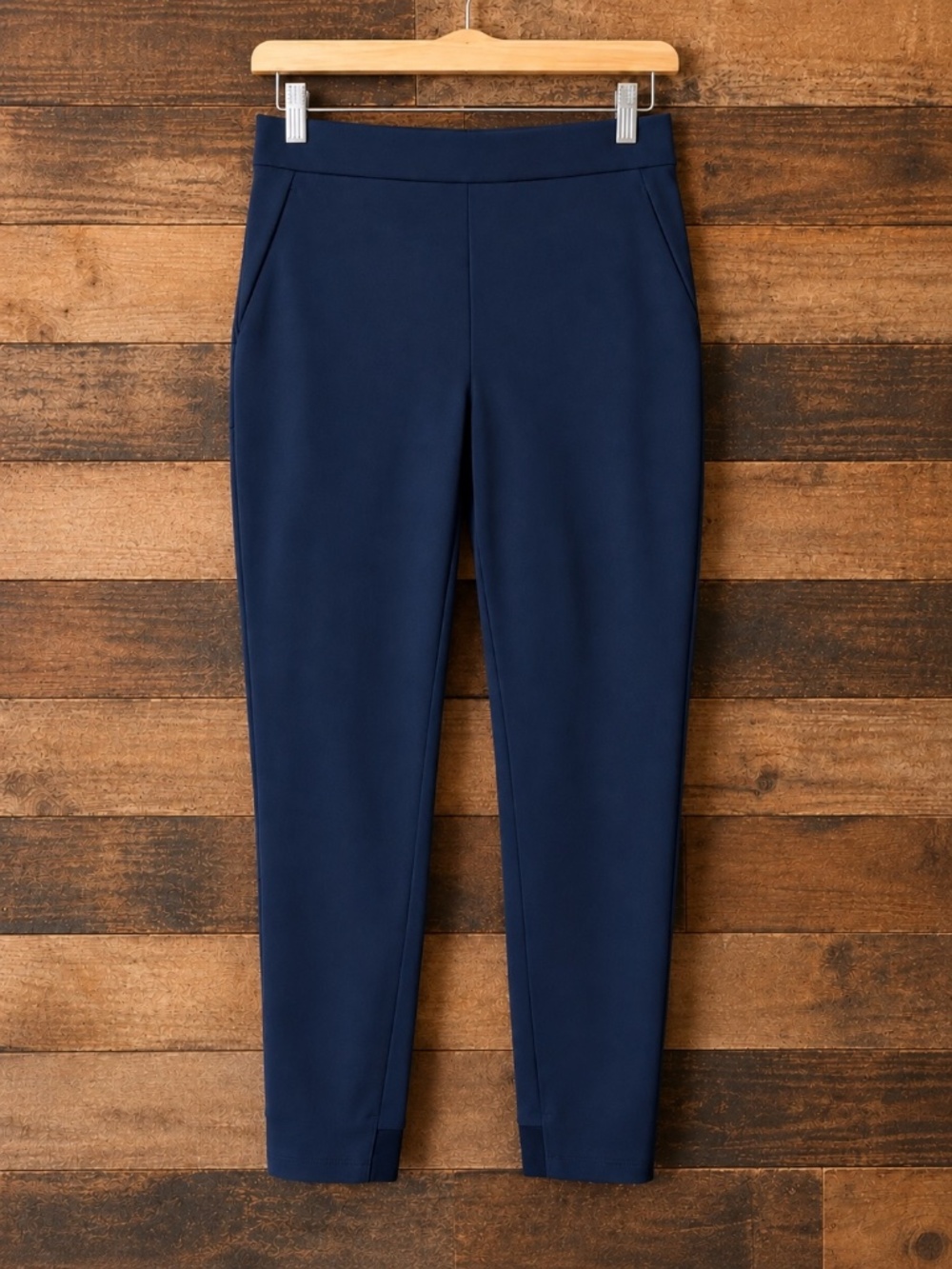 Ministry of Supply Women's Kinetic Pants Size 4 NAVY Stretch Travel Office EUC